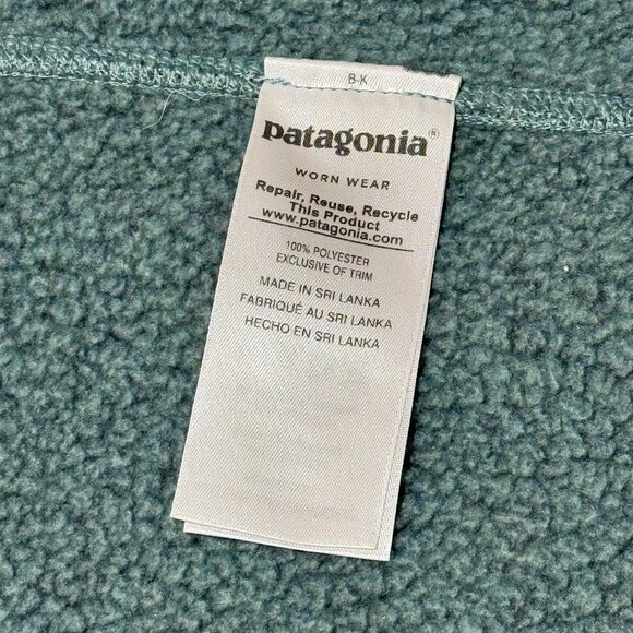 Patagonia Better Sweater Fleece Full Zip Jacket Teal Blue Women's Size XS - Picture 7 of 7